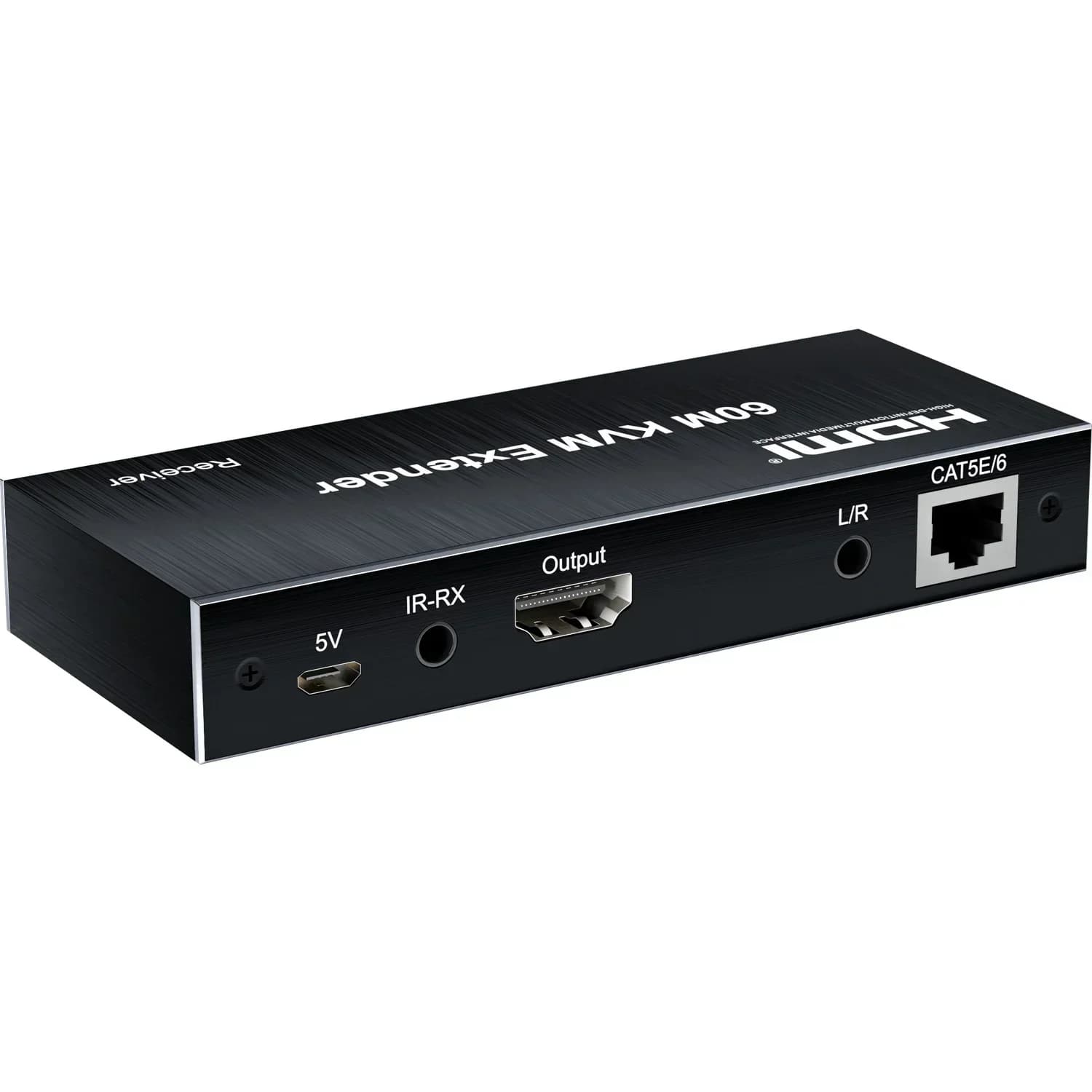 60M HDMI KVM Extender Over Cat5e Cat6 HDMI Cable Ethernet Extender Video Transmitter Receiver Converter Support Mouse Keyboard