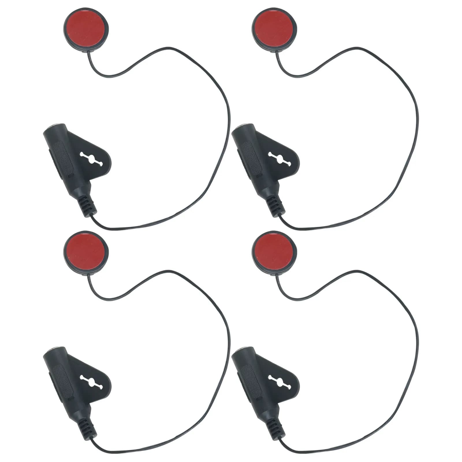4Pcs Acoustic Guitar Pickup Adhesive No Drill Clip on Passive Instrument Mic Acoustic Ukulele Violin Preamp Pickup