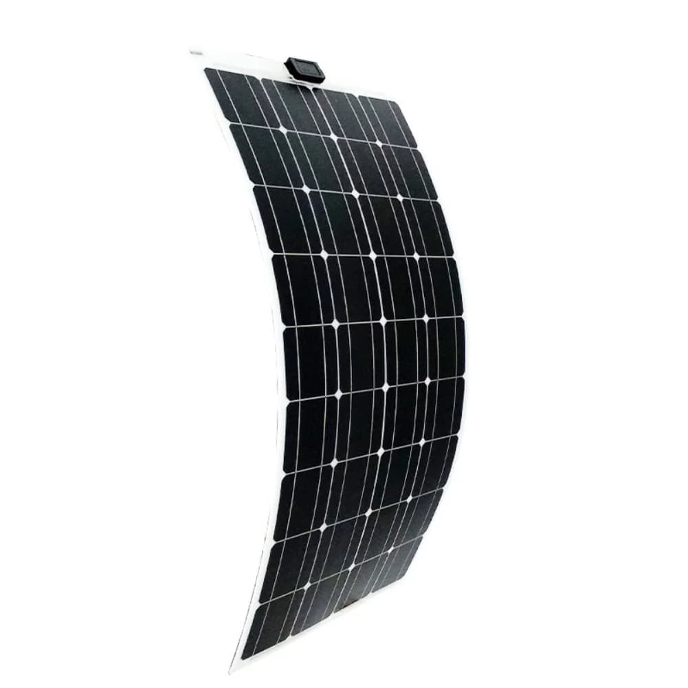 20W SemiFlexible Monocrystalline Solar Panel with Dual USB Ports for For roof or Outdoor Use with 18V Output and Dual USB Ports