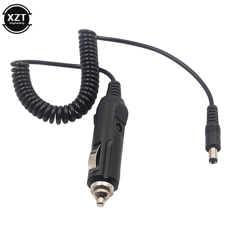 Cavo di ricarica per auto a molla 12V 5.5x2.1mm DC accendisigari per auto cavo di alimentazione per dispositivo universale 1.5m