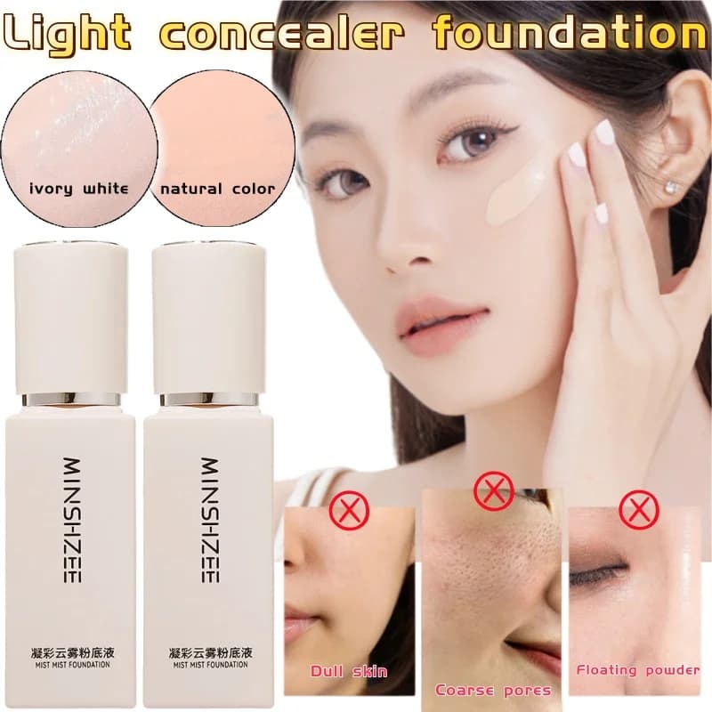 Fondotinta liquido correttore leggero 30 ml Correttore a lunga durata Fondotinta liquido per trucco leggero e a lunga durata