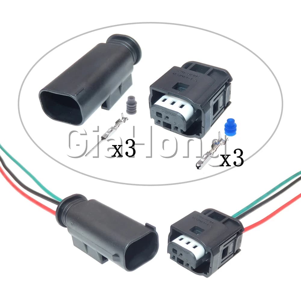 1 Set 3 vie 1-1452049-1 presa per cavo automatico connettore impermeabile per Auto per pedale dell'acceleratore a Gas BMW Audi