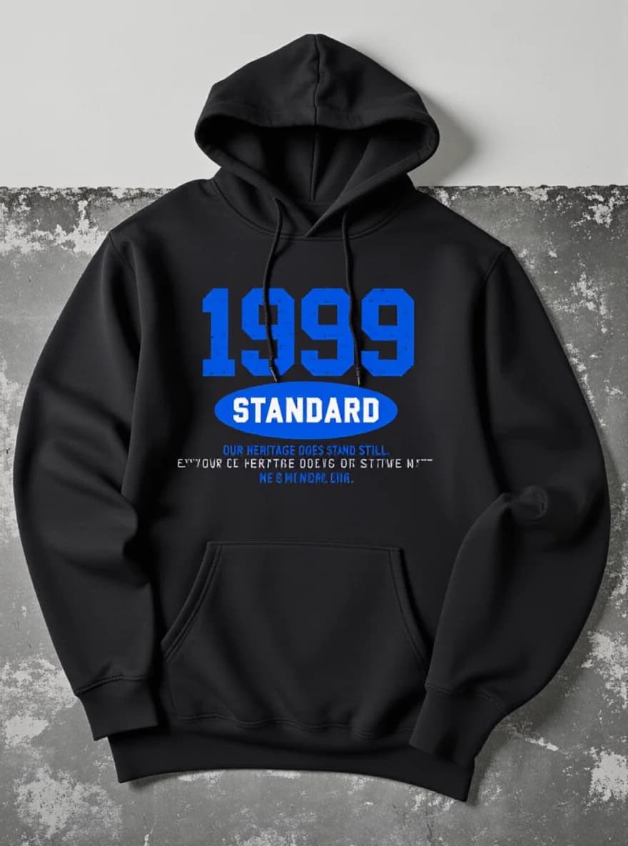 1989 Felpa con cappuccio foderata in pile da uomo, versatile, autunno inverno, sport/casual