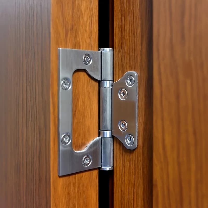 Cerniere per porte in acciaio inossidabile 2/4 pezzi porta ispessita silenziosa per carichi pesanti senza scanalatura cerniere di chiusura silenziose antiruggine impermeabili