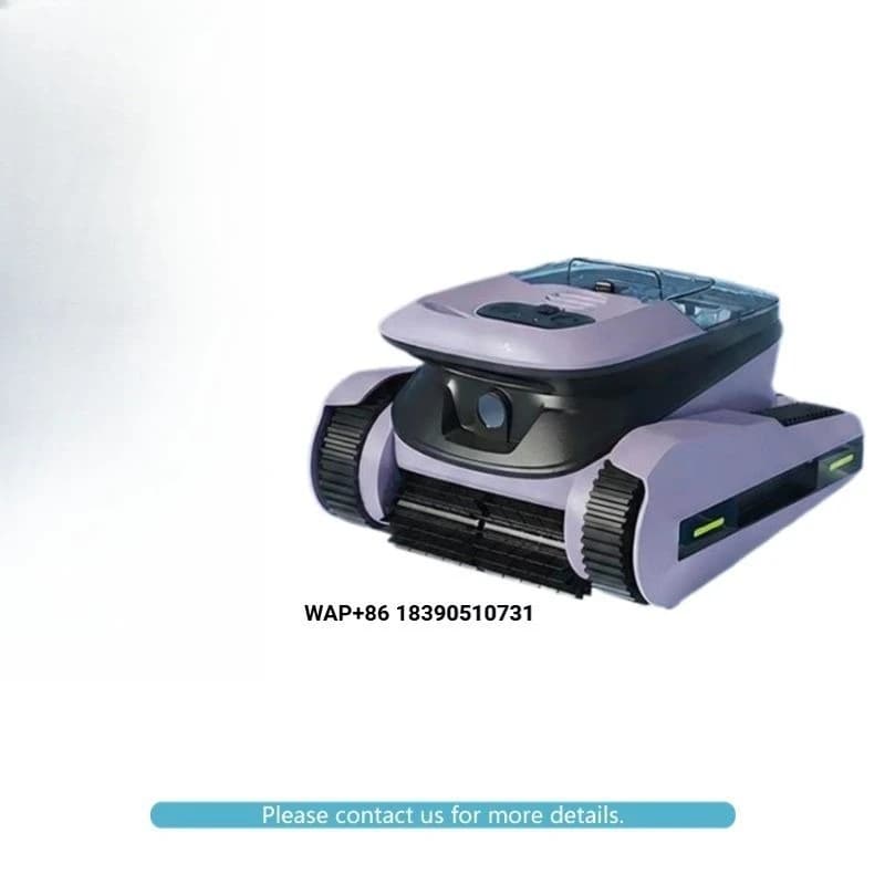 Smart Pool Vacuum Cleaner Robot, Fully Automatic Underwater Silt Remover with Wall-Climbing Function, IP68 Waterproof