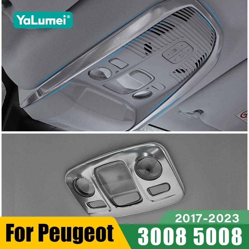 Per Peugeot 3008 5008 GT 2017 2018 2019 2020 2021 2022 2023 3008GT Auto Anteriore Posteriore Lampada Da Lettura Luce Trim Copertura Accessorie