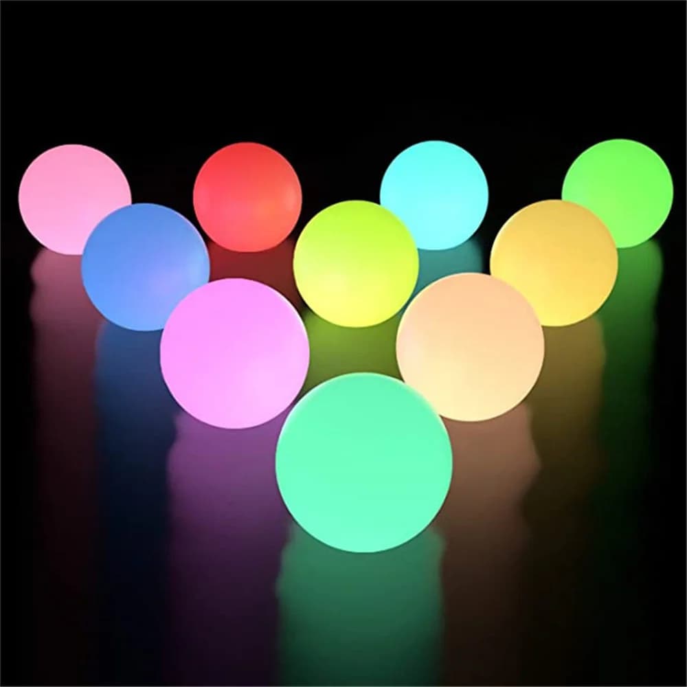 2pcs luci galleggianti per piscina 16 luci a sfera a LED RGB che cambiano colore IP67 impermeabile 7.8cm luci notturne per vasca idromassaggio giocattoli per piscina Cy