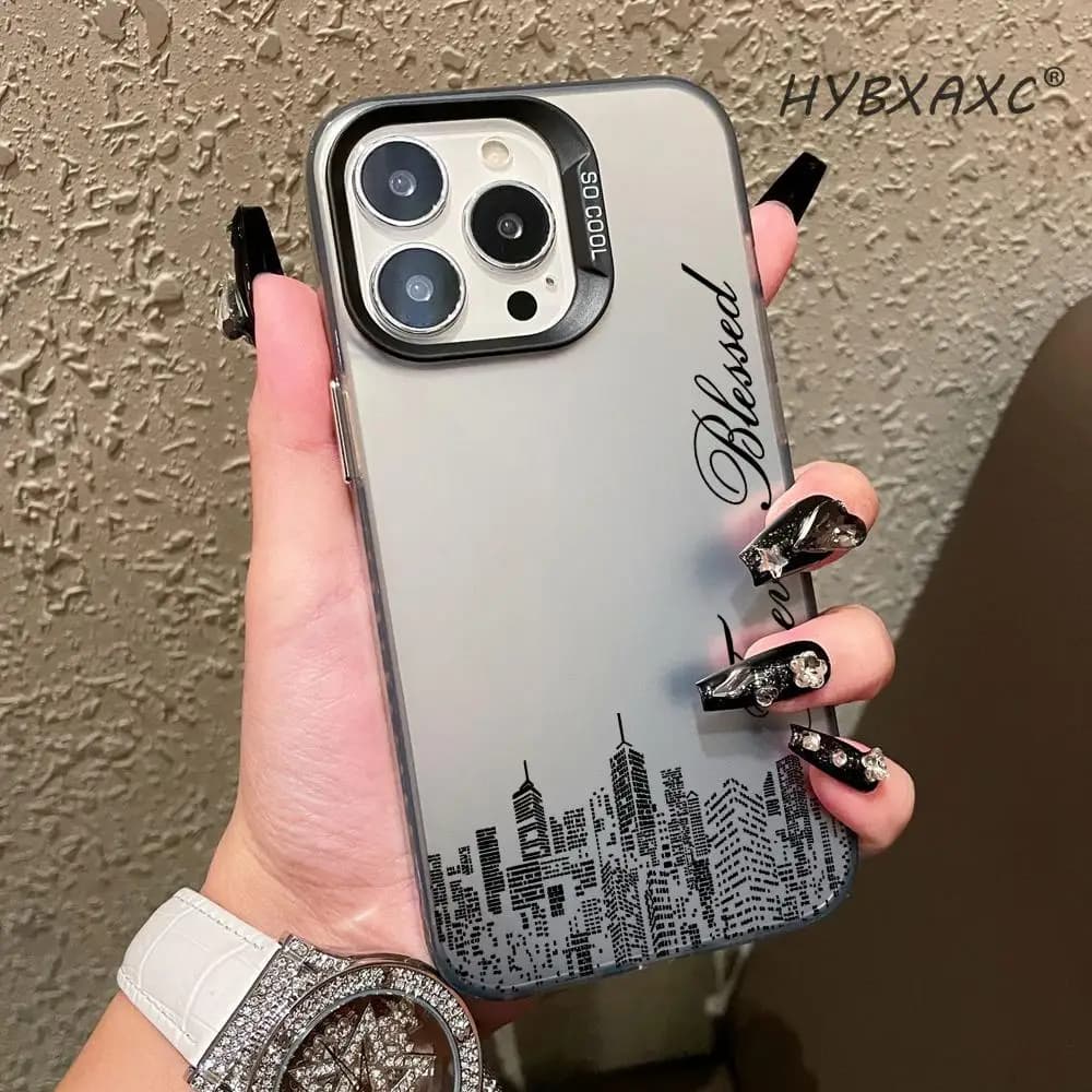Forever Blessed Phone Case For IPhone 17 17 E 16 E 16 15 14 Pro Max 13 12 11 Air Protective Slim Portable Simple Cover HYBXAXC