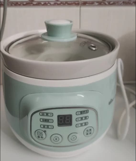 220V Orso completamente automatico Mini Stufato pentola Porridge casseruola stufato elettrico domestico in ceramica BB zuppa porridge fornello AE