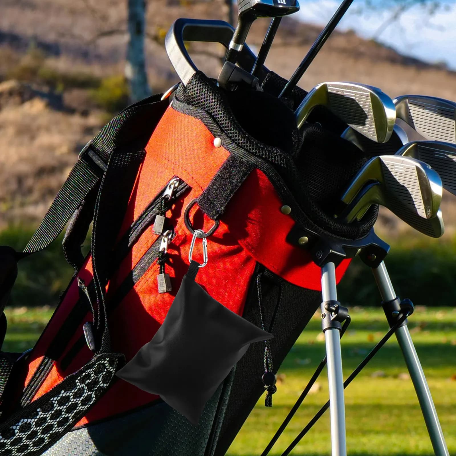 Porta Tee da Golf Compatto e Leggero con Chiusura a Cerniera Sicura, Versatile Contenitore per Tee e Palline da Golf