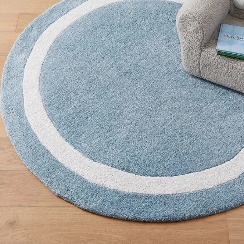Soffici tappeti morbidi per soggiorno Arredamento camera da letto in tinta unita Tappeto rotondo Addensare antiscivolo Tappetino per bambini Lounge Tappeto in peluche