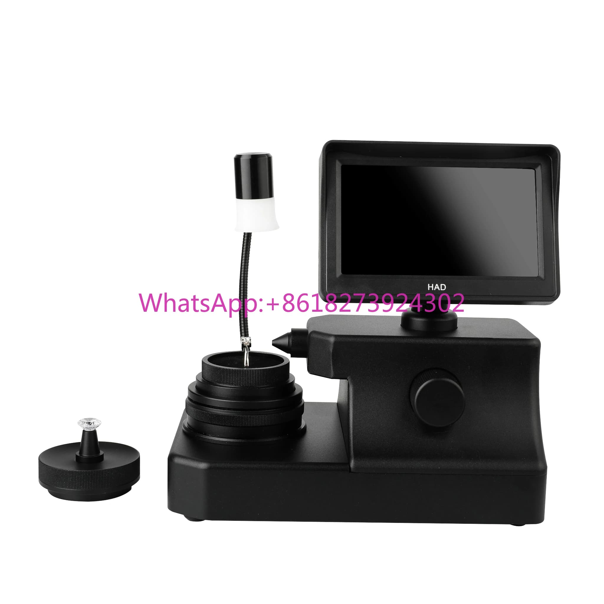 Microscopio con iscrizione portatile e ricaricabile con monitor digitale Strumento gemologico avanzato