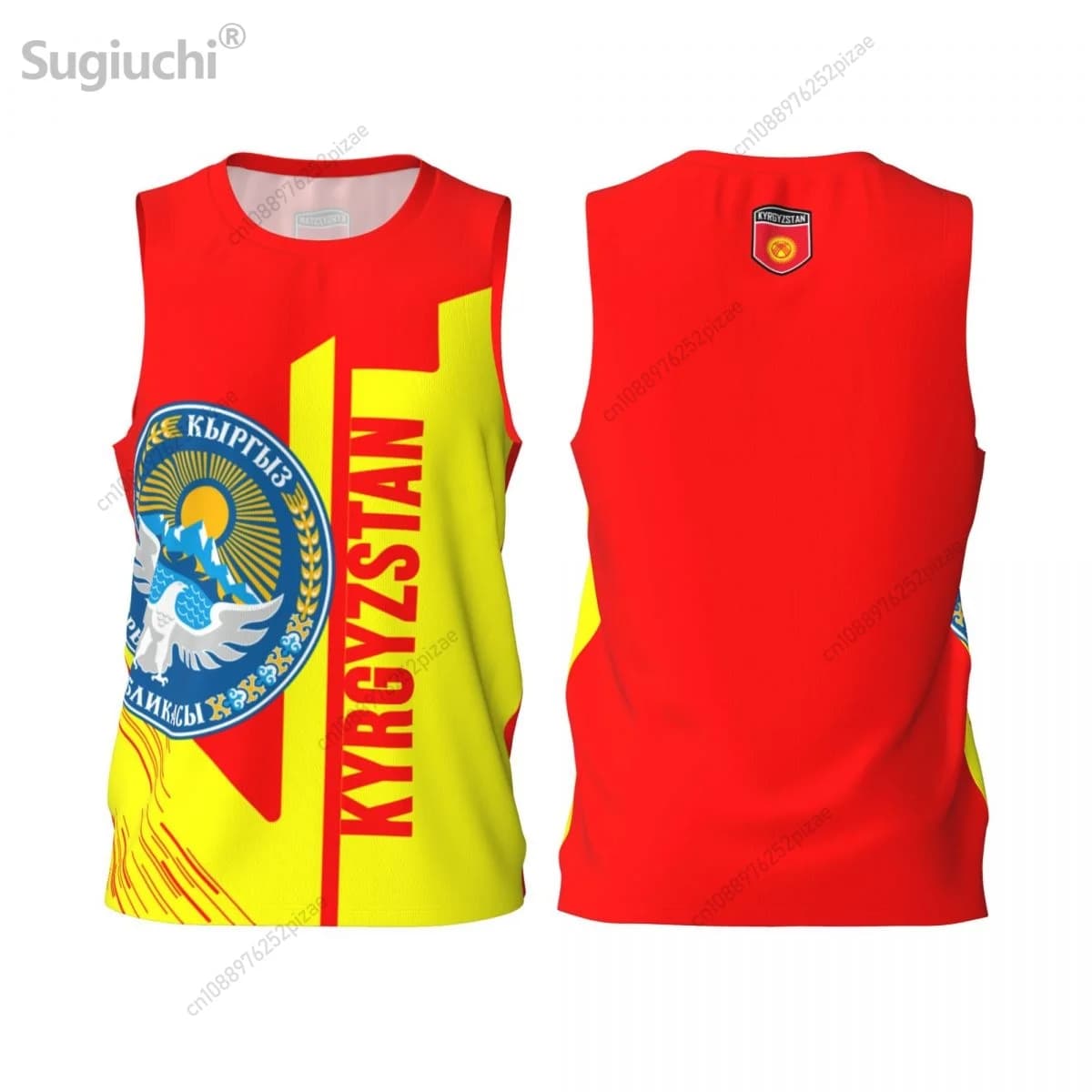 Nome personalizzato numero kirghizistan 3D Flag magliette sportive abbigliamento uomo traspirante per basket Running Fitness T shirt