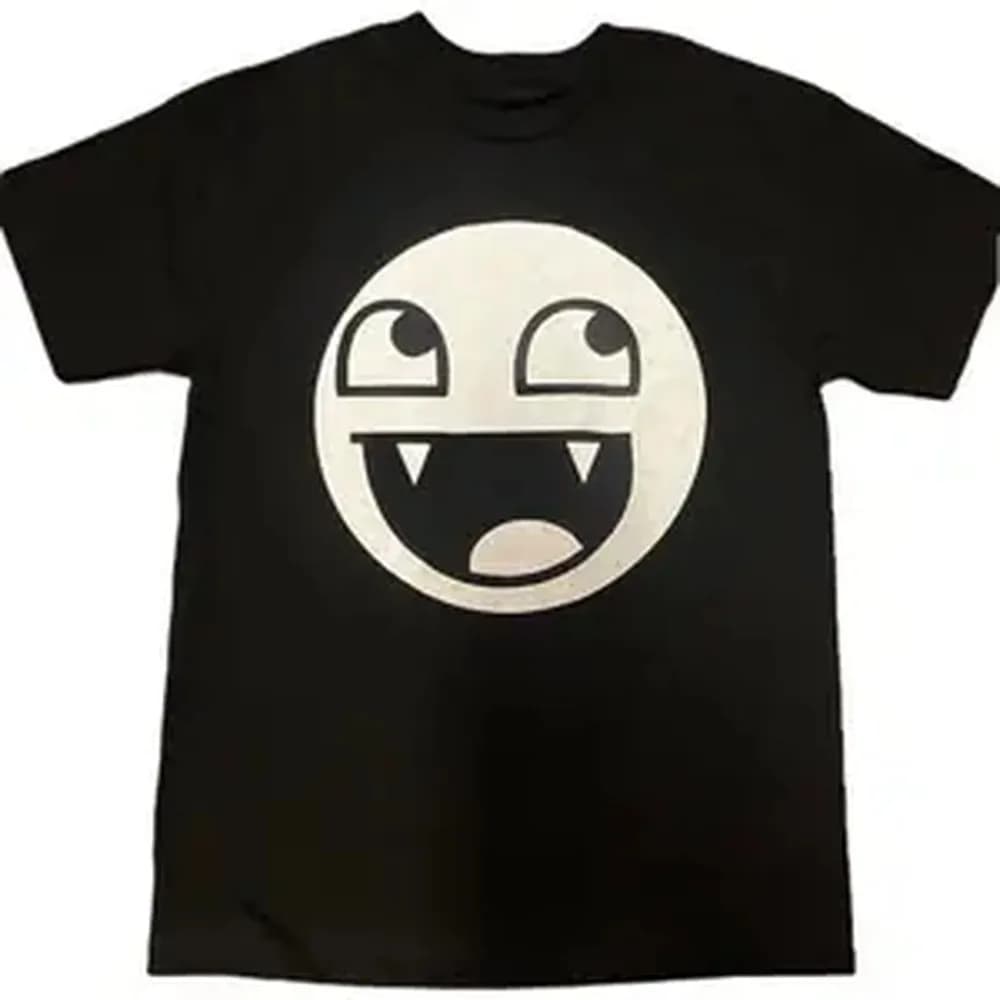 Epic Face Vampire T Shirt Y2K Goth Emo Scene Tapout Affliction Relaxed Soft