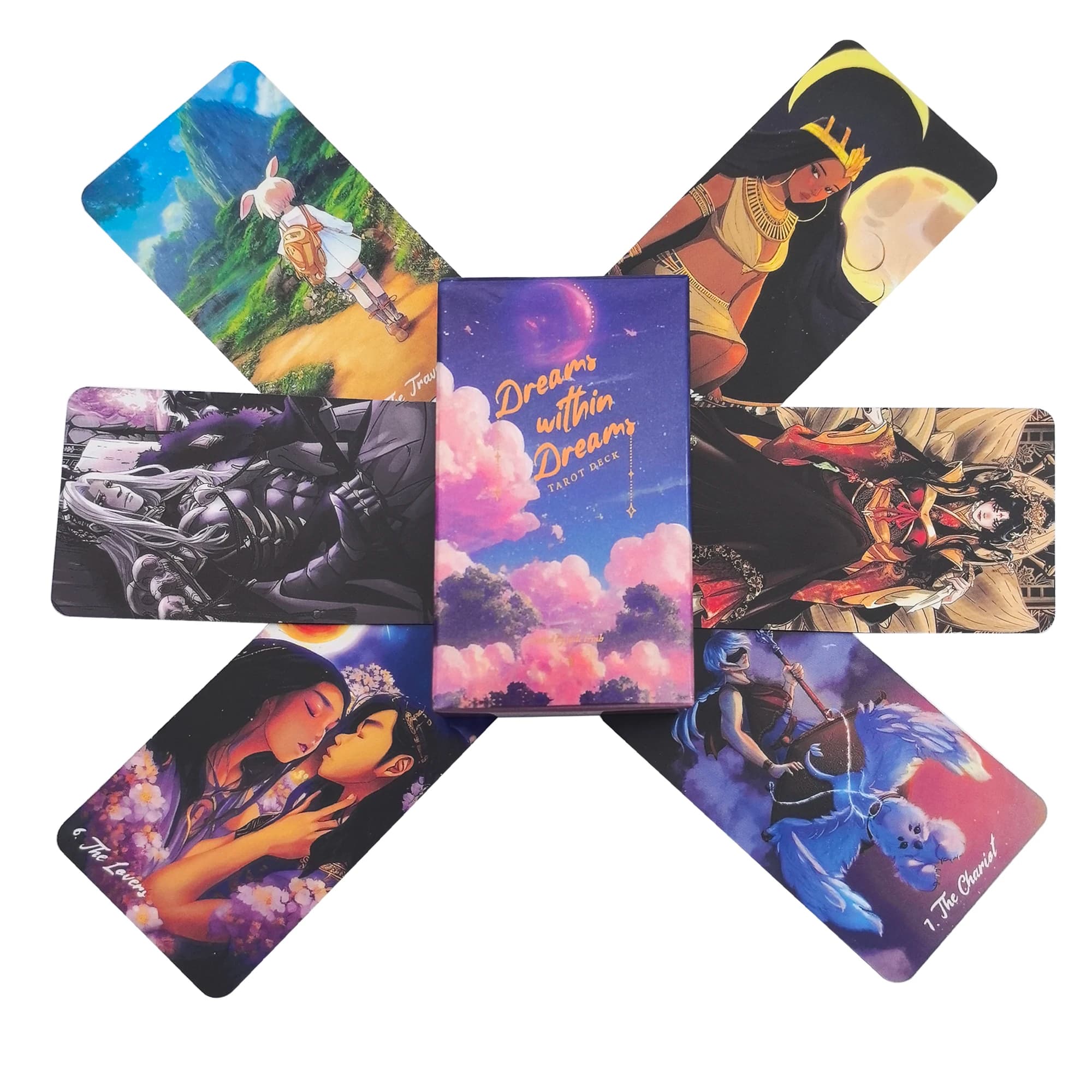 Sogni nel sogno Mazzo di tarocchi Carte Un mazzo da 78 Oracle Visioni inglesi Divinazione Edizione Borad Giochi di gioco regalo