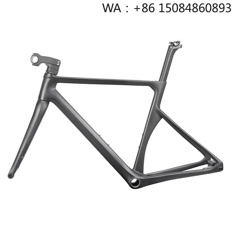 700C Road Bike Frame, carbon fiber material, comfort geometry, ultra light build for long time road travel