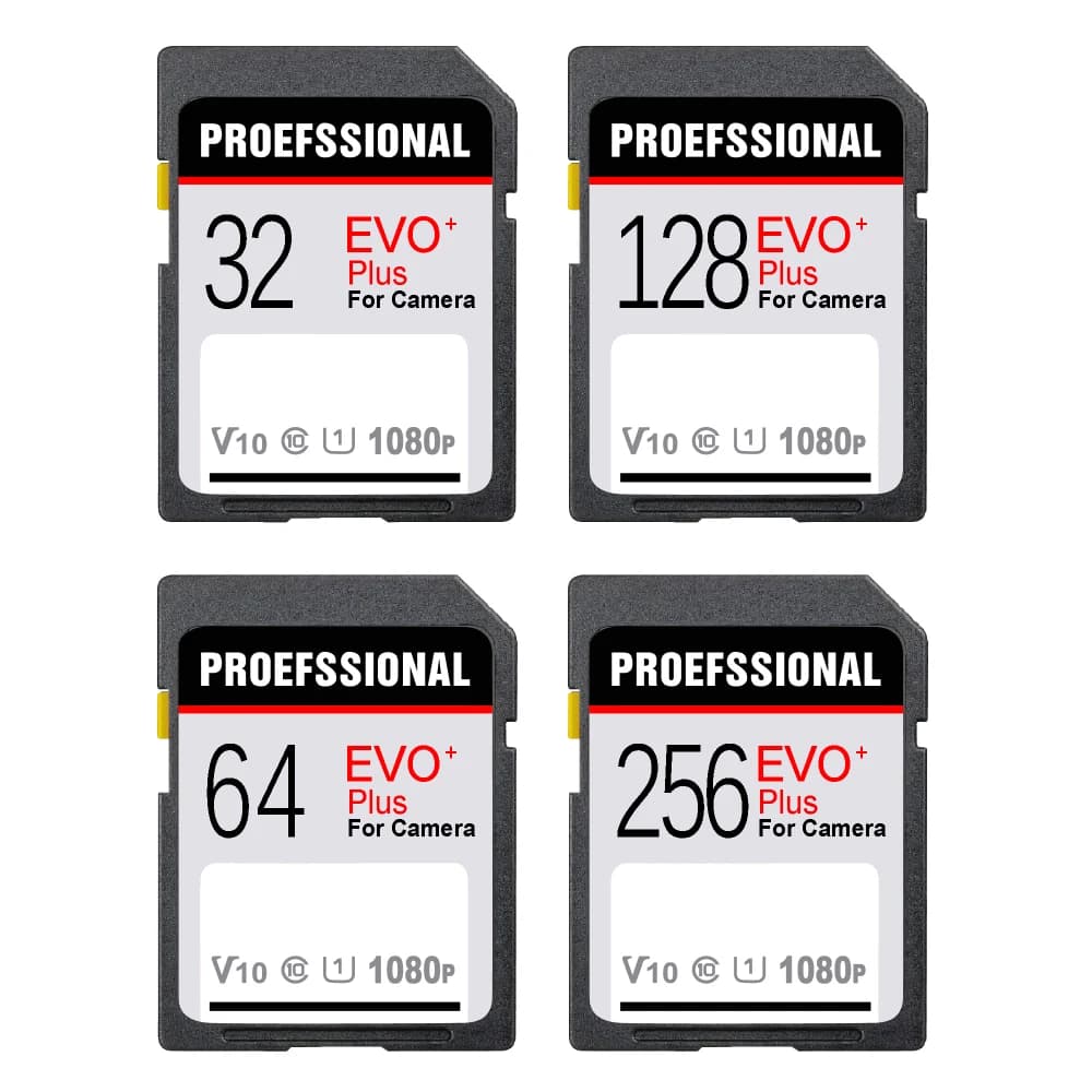 nuova scheda SD 32 GB 64 GB 128 GB Scheda di memoria 16 GB cartao de memoria Schede SD 256 GB per videocamera HD 1080p e 4K