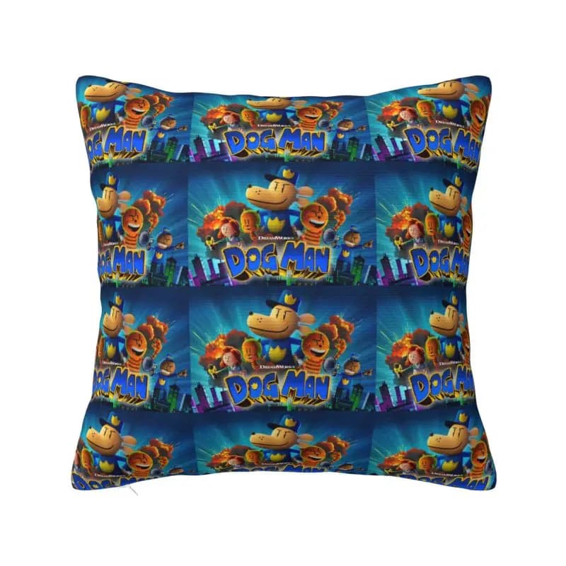 Fashion Dogs Man 45x45 cm Soft cushion for sofa Square pillow decoration for car