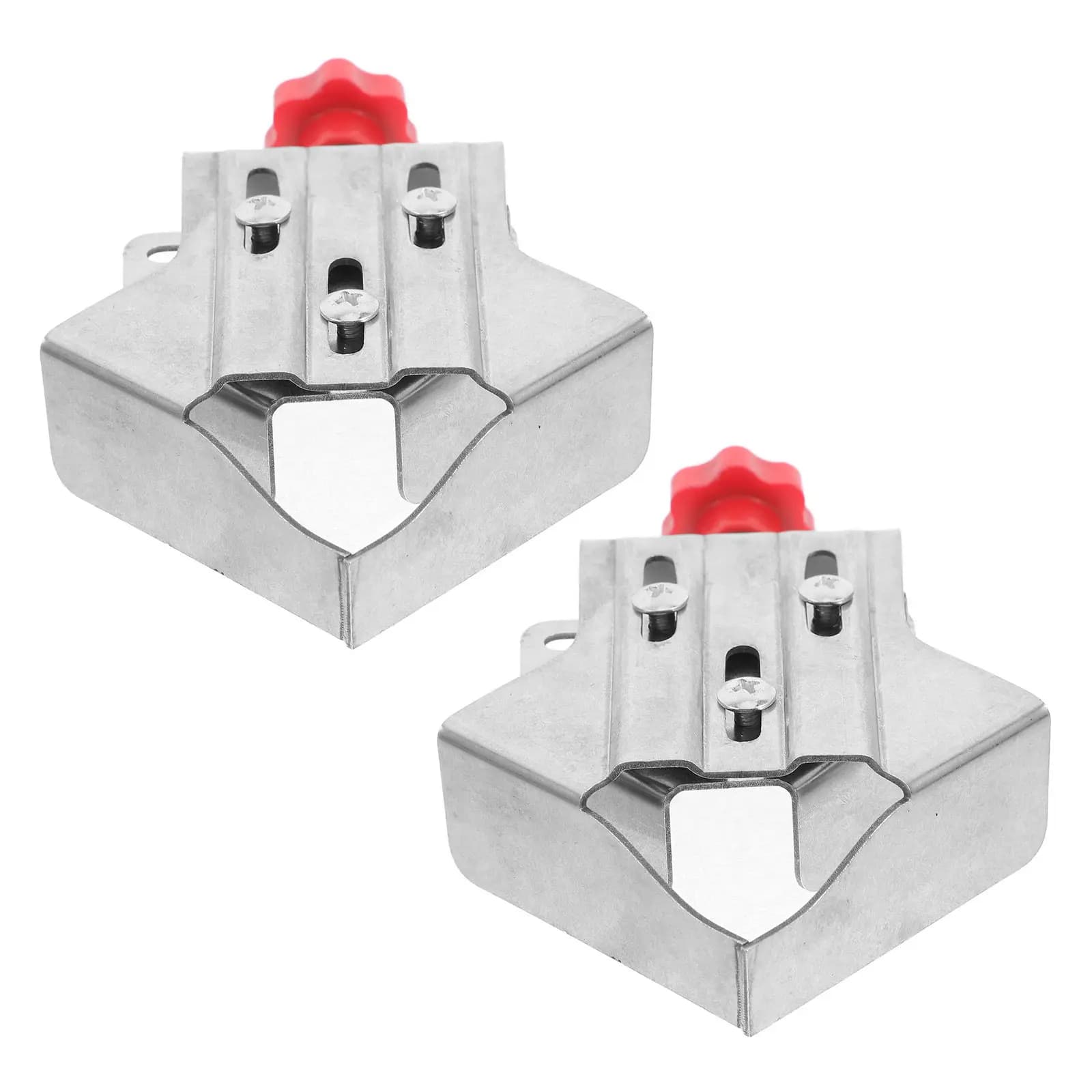 2Pcs Right Angle Clamp Stainless Steel Adjustable Locking Corner Clamp Woodworking Picture Frame Fixing Tool Heavy Duty