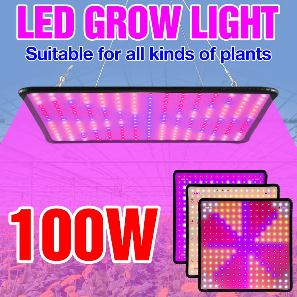 Complete LED Spectro Grow Light Quantum Board Indoor greenhouse seeds of flowers vegetables growing hydroponic lamp growth box for plants