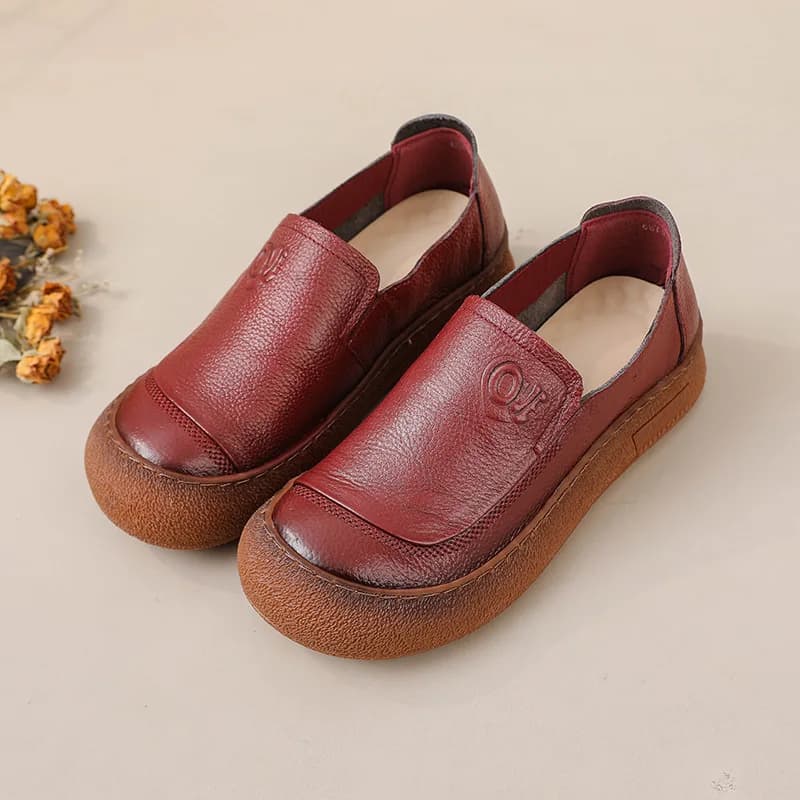 Nuove scarpe in vera pelle ballerine di lusso da donna donna casual slip on scarpe da conducente mocassini fatti a mano da donna mocassino rosso femminile