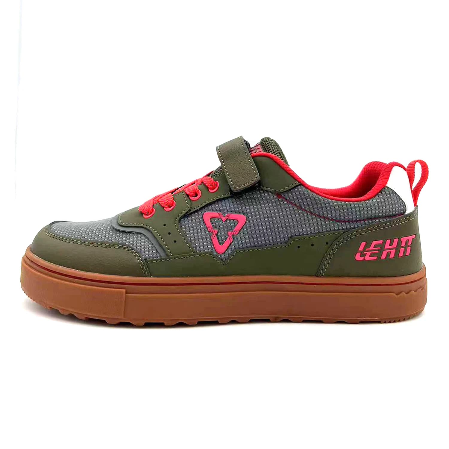Men Women Flat Pedal Cycling Shoes Non-Lock Breathable Mesh Velcro Strap Anti-Slip Gum Rubber Sole Off-Road Mountain Bike Ridin
