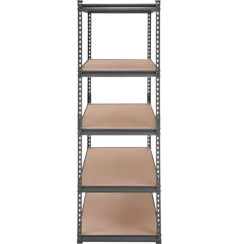 Storage rack, 5-tier, adjustable, 914 kg load capacity, sturdy garage shelving, metal organizer all-purpose shelf, black, 122 x 61 x 182 cm, for kitchen, pantry, basement, bathroom, laundry room