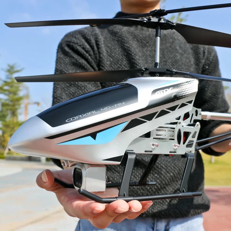 Telecamera HD 4K Grande elicottero telecomandato Anti-caduta RC UAV Modello di ricarica durevole Giocattolo Aereo da esterno Regalo per bambini