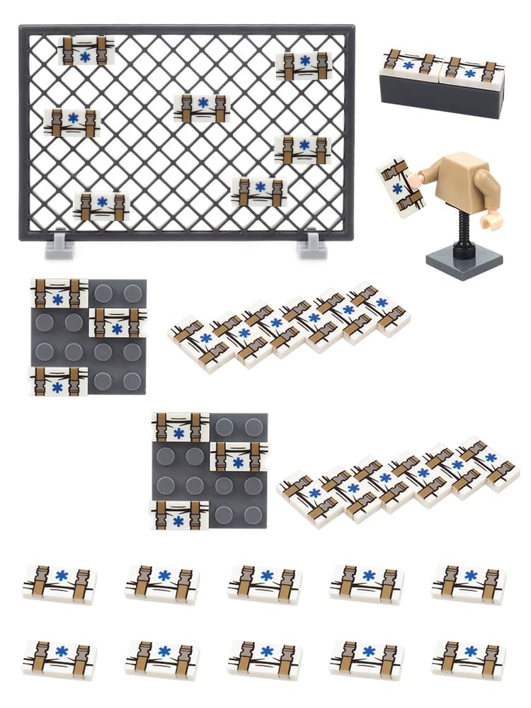 Mattoncini Magnetici Puzzle con Stampa Stella della Vita, Modellini e Accessori, Giocattoli da Costruzione a Piccole Particelle per Bambini
