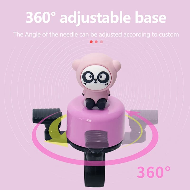 Campanello per Bicicletta per Bambini a Forma di Cartone Animato, Suono Forte, Creativo, per Bici da Equilibrio, Mountain Bike, Clacson per Manubrio, Accessorio Decorativo per Passeggino