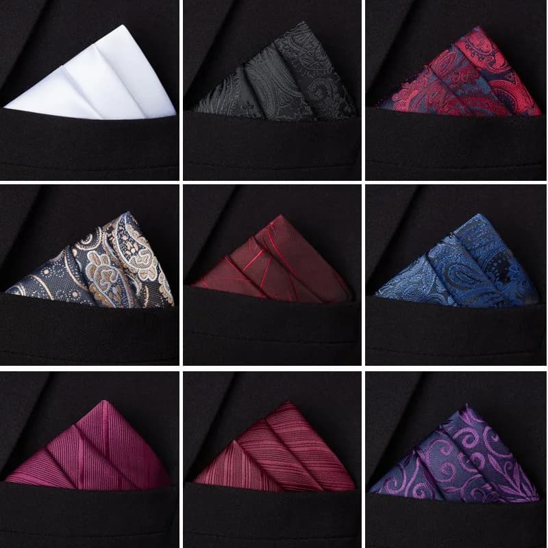 Fazzoletti in tessuto tascabile quadrato Abito Bandana da uomo Accessori Abito da lavoro Fazzoletto Sciarpa al seno Fazzoletto giapponese KDJ01