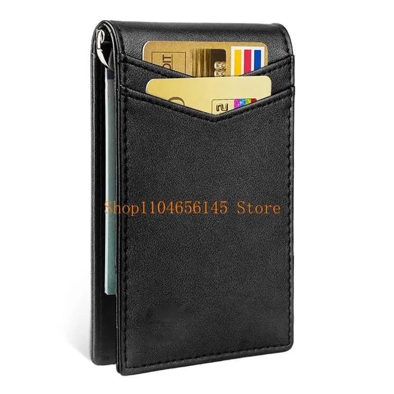 652F Rfid per protezione Portafogli da uomo Fermasoldi Porta carte sottile Porta soldi Borsa da uomo lusso Piccola borsa Coin