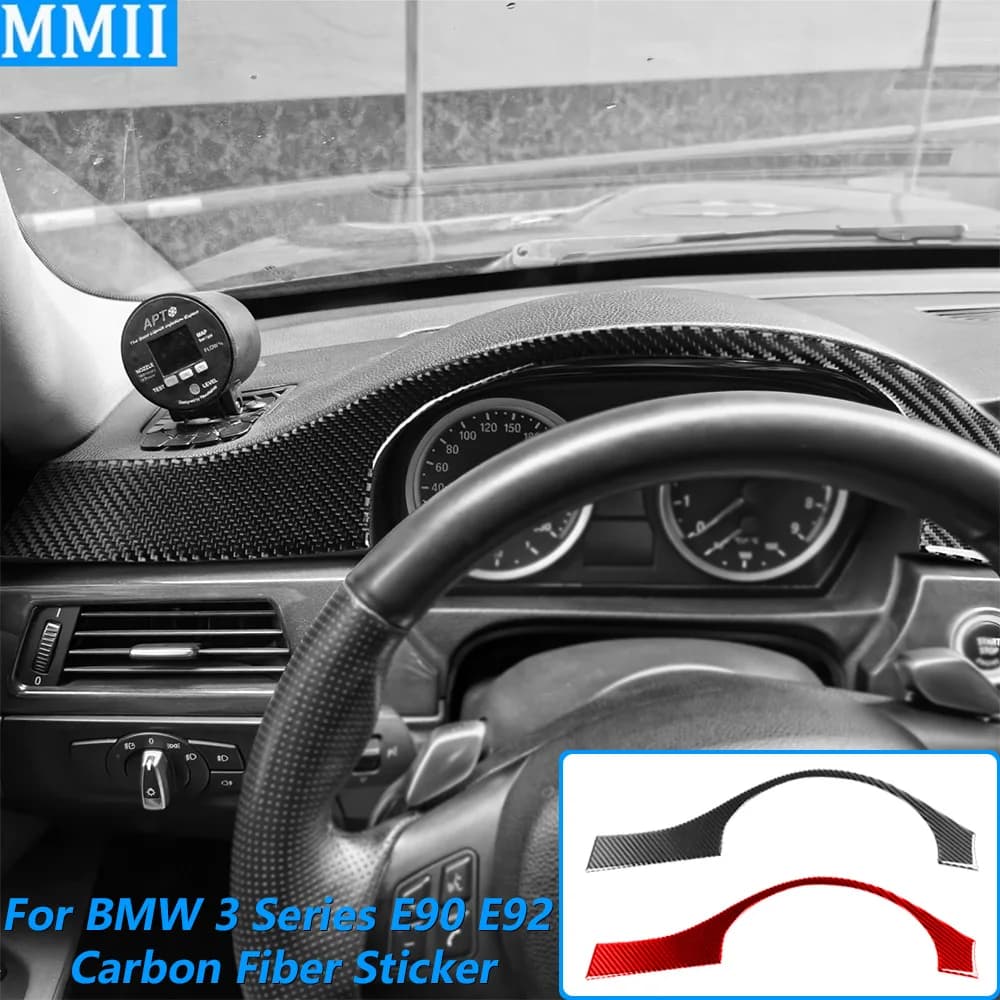 Per BMW Serie 3 E90 E92 M3 2005-2012 Cornice del Tachimetro Pannello di Copertura in Fibra di Carbonio Accessori Auto Decorazione Adesiva