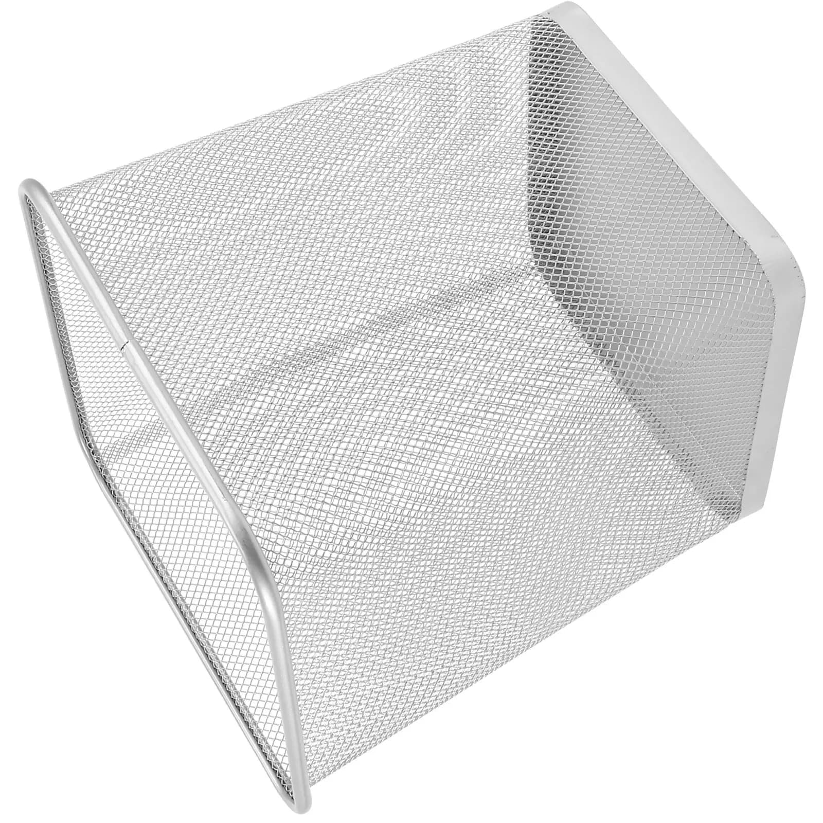 1Pcs Sturdy Metal Trash Can Large Capacity Seamless One Piece Stamping Design Rust Proof Waterproof Household Waste Basket