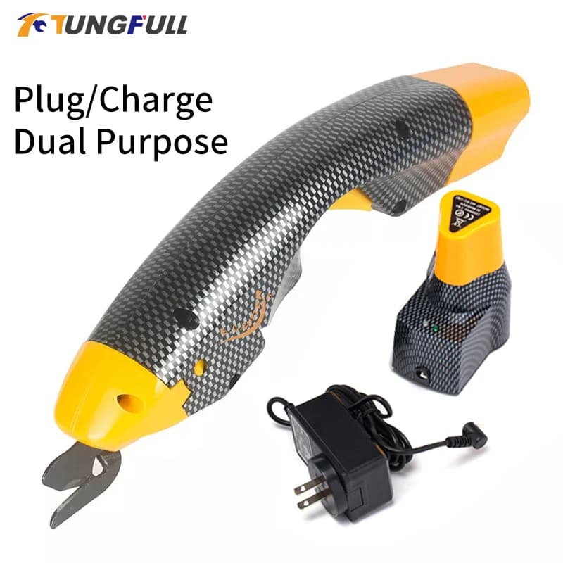 Forbici elettriche Taglierina per tessuti Tagliatrice per tessuti Forbici elettriche portatili Macchina da cucire per tessuti/pelle/panni