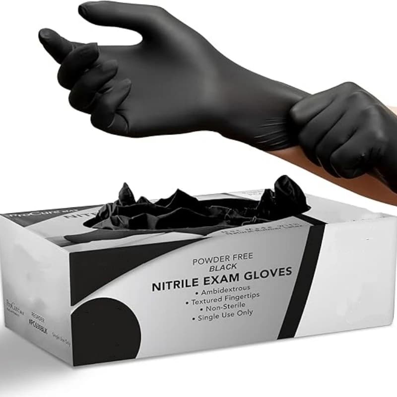 20/100PCS Guanti in nitrile nero Guanti monouso senza polvere per la pulizia della casa per il salone di bellezza Guanti da cucina da lavoro per tatuaggi