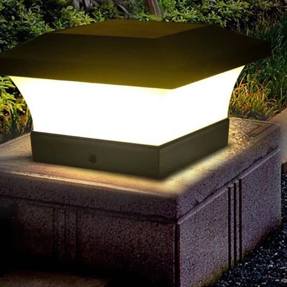 1-4 pcs outdoor solar light LED post bridge cap fence landscape lamp waterproof IP65 garden gate solar energy lamp decoration