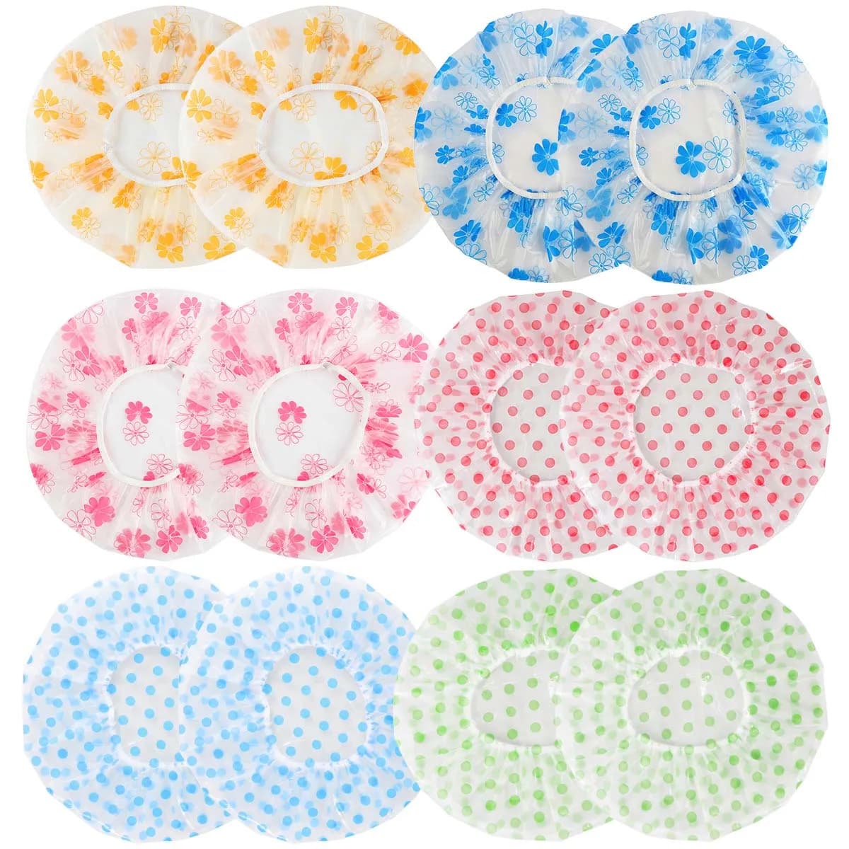 1/5 pieces waterproof shower head for home use long hair shower head for dry hair kitchen smoke prevention medical hat