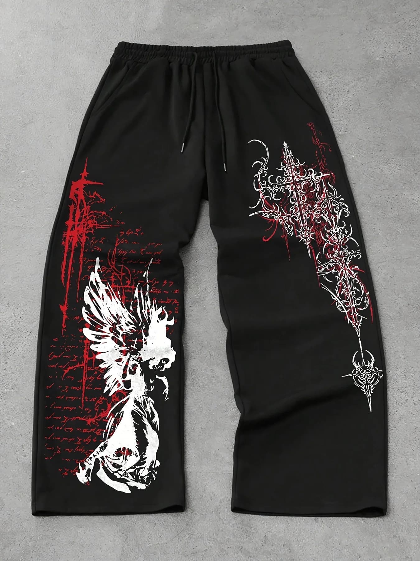 Sweatpants High Street Hip Hop Casual Pants Men Harajuku Y2K Oversized Sport Winter Fall Super Handsome Men's Straight Leg Pants