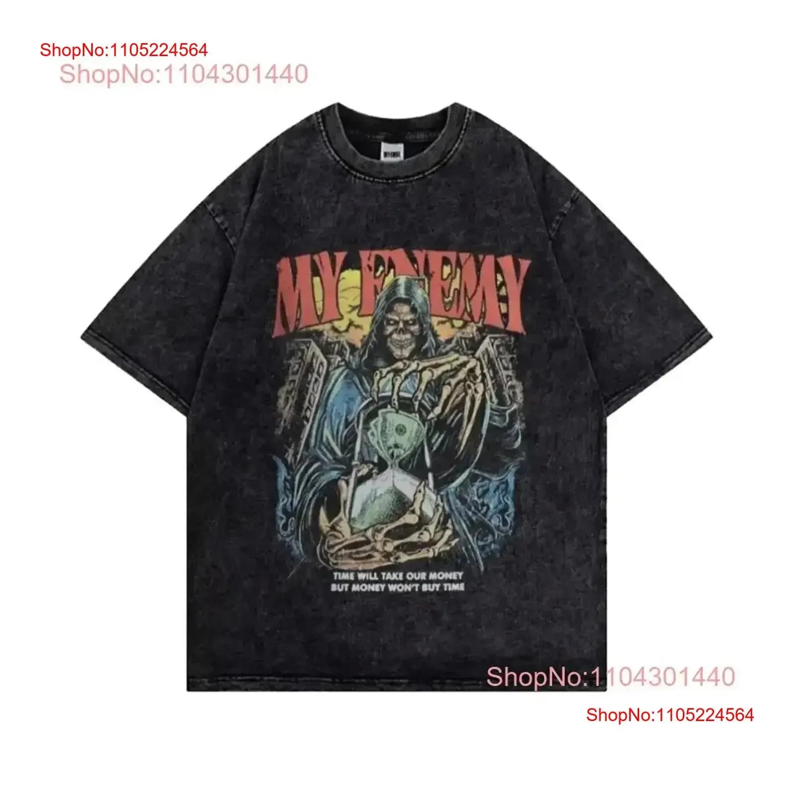 The Enemy T Shirt Stampa Trendy Y2K Cultura pop Dichiarazione Edizione limitata Urban vintage Moda lavata Comodo homme
