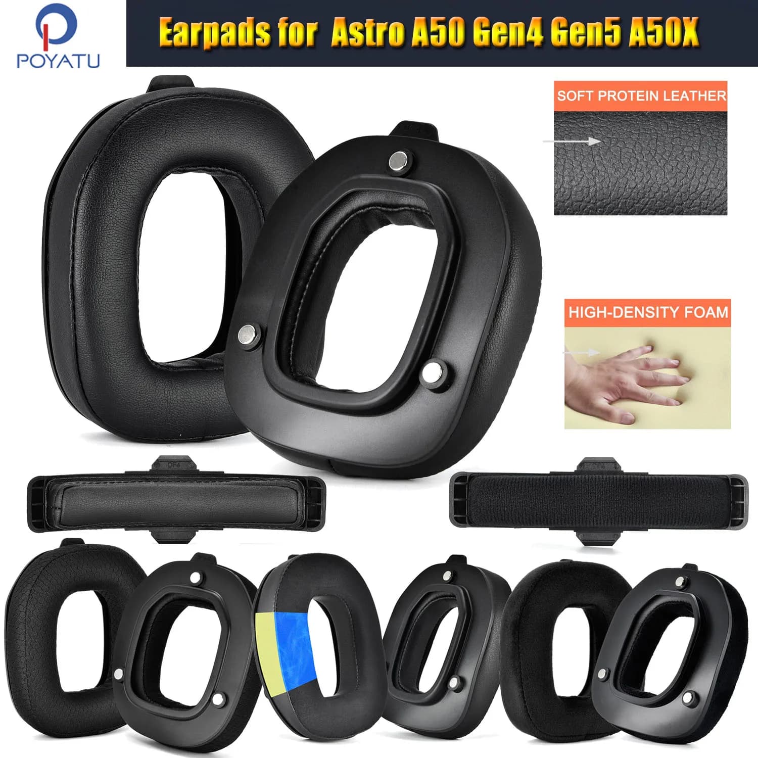 Poyatu Logitech Astro Bearings A50 Gen4 Gen5 A50x Headphones Fascia Earring Bearings Bearings