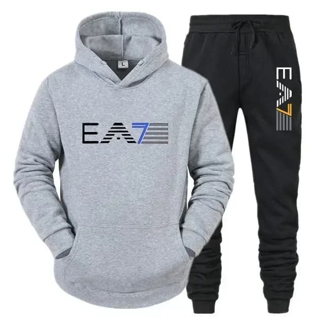 2025 Nuova felpa con cappuccio + pantaloni da uomo e da donna autunno e inverno set da 2 pezzi, abbigliamento sportivo da uomo casual all'aperto alla moda
