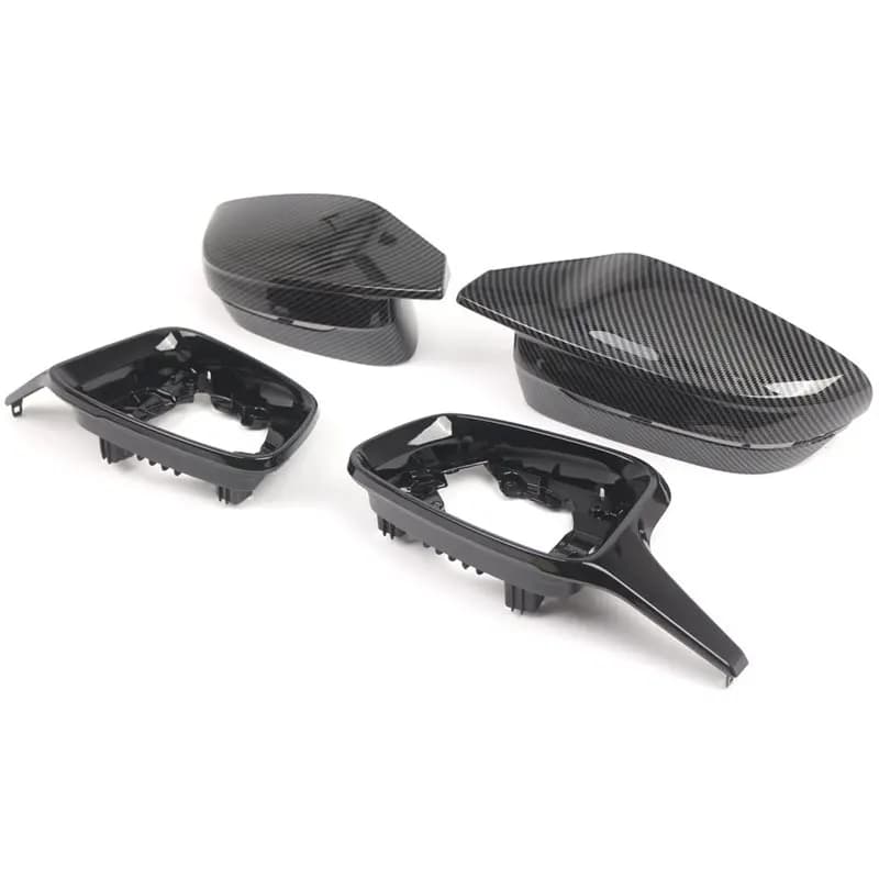 New-For BMW 3 Series G80 M3 2020-24 4Pcs Rearview Mirror Cover+ Support Ring Exterior Side Mirror Housing 51168075063 5116807506