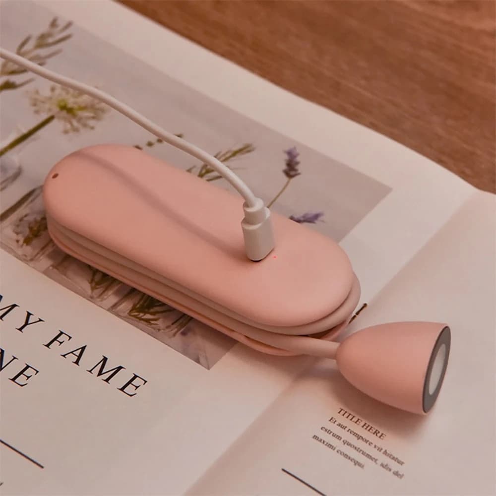 LED neck reading light, book light in bed, adjustable brightness table lamp, folding arms for repair, night run, walking