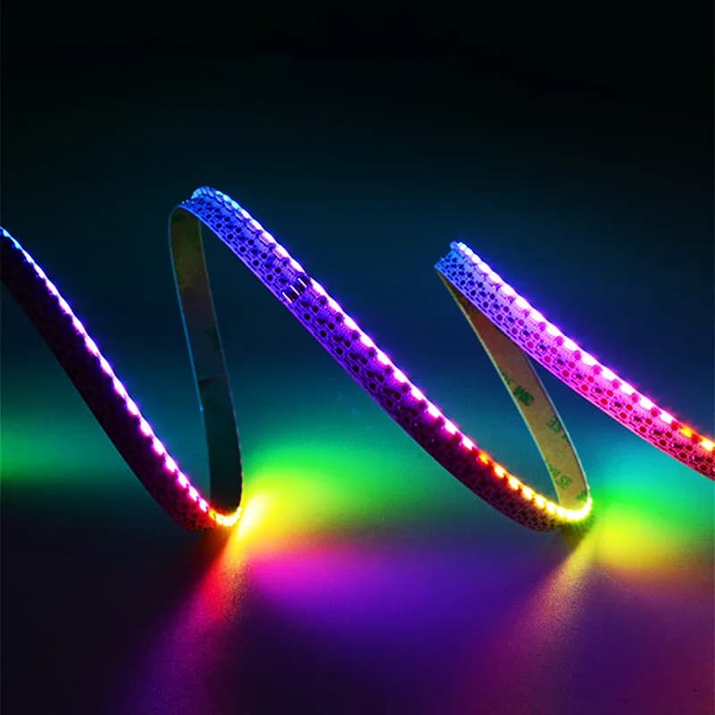WS2812B striscia LED digitale a emissione laterale 5M 5V SK6812 4020 IC 60 72 120 Leds/m 5mm 8mm nastro Pixel RGB per Display luce a fessura per auto