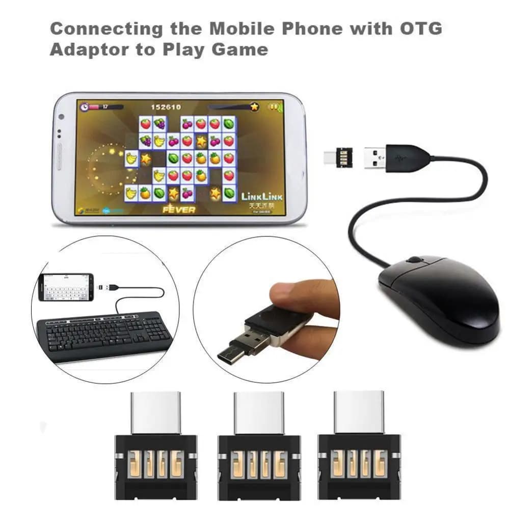 Adattatore USB C OTG Adattatore connettore USB C maschio a USB 3.2 femmina per computer cellulare Chiavetta USB Trasferimento rapido