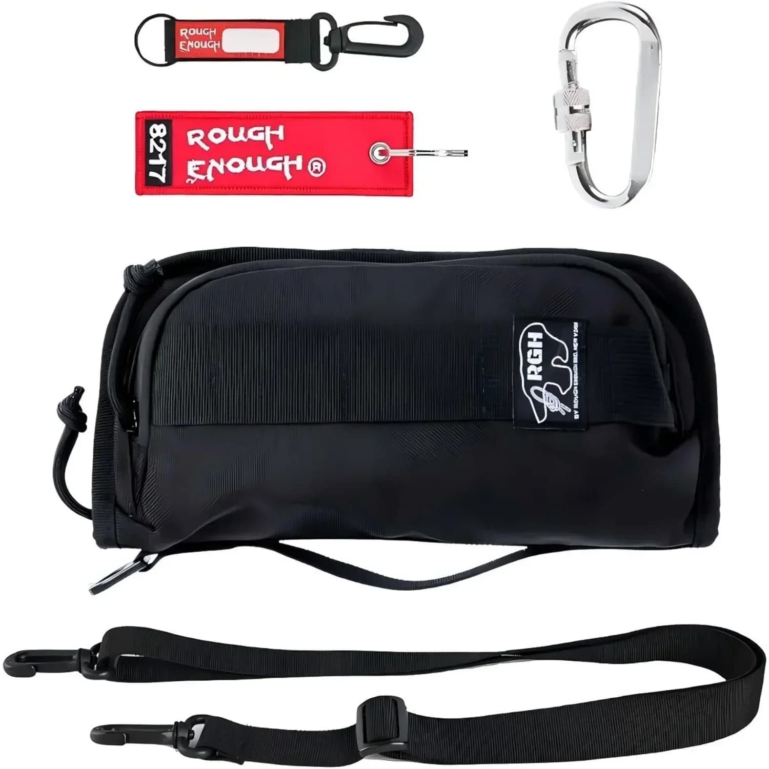 Rough Enough RFID Passport Holder Wallet Case for Travel Family with Card holder Crossbody Shoulder Strap Neck Portable