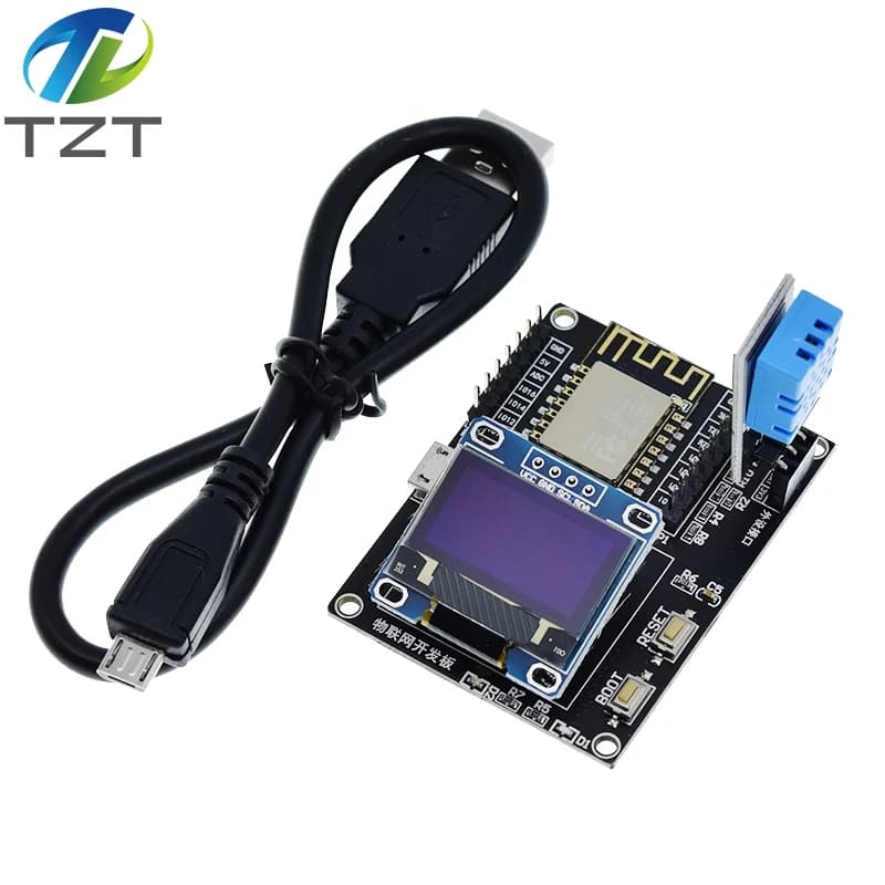 TZT ESP8266 stazione meteorologica Kit fai da te KIT iniziali IOT per arduino con display OLED 0,96 D1 MINI modulo WIFI wireless bluetooth