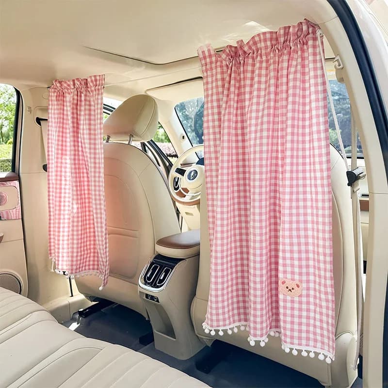 Anterior and Posterior Tent for Cars with Orsetto Cartone Animato - Tendina Parasole per Finestrino, Protection Solar Summer, Thermal Insulation, Accessory for Privacy
