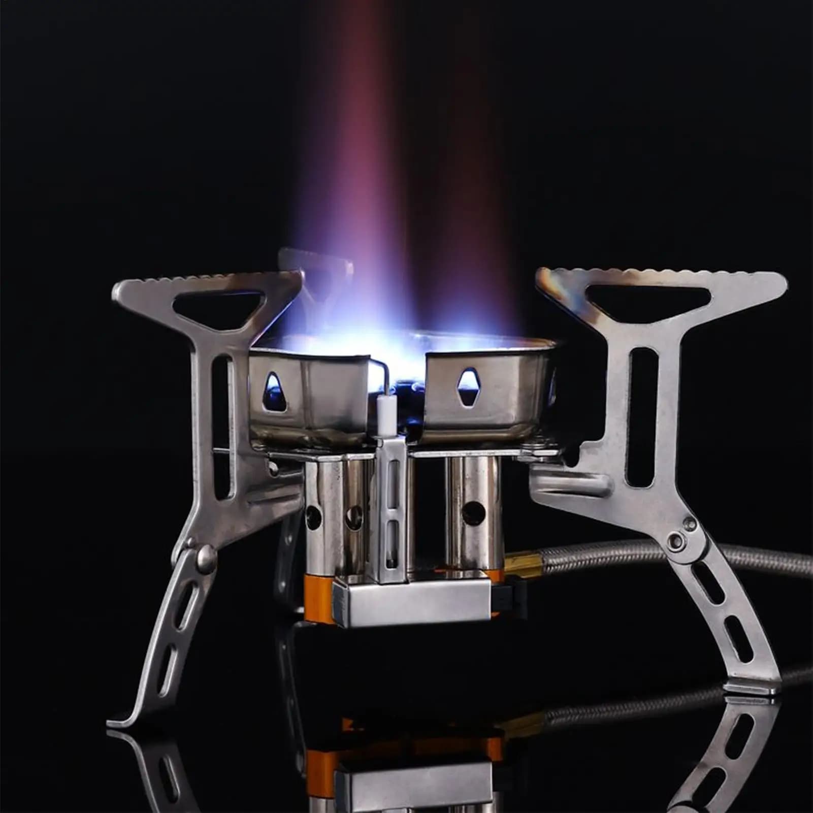 Camping cooker Portable windproof camping cooker Kitchen burner Foldable kitchen burner from 2800 W for picnic door on trekking beach